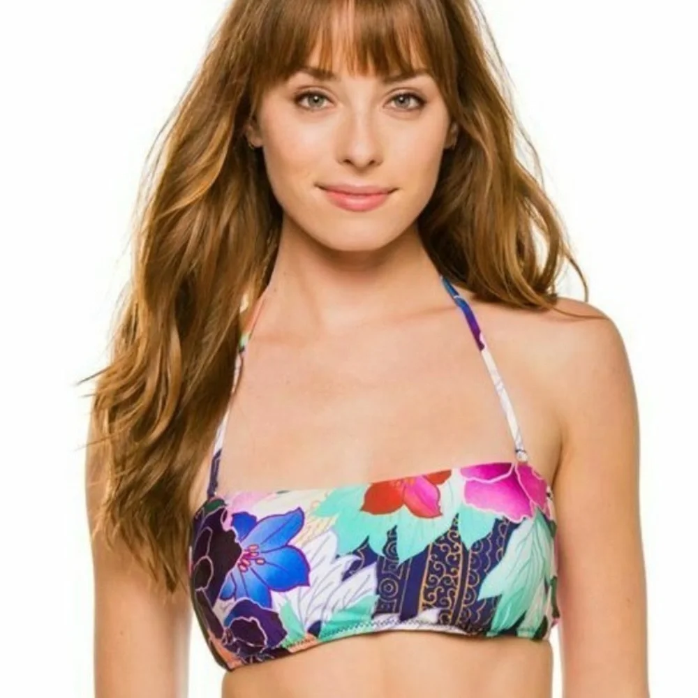 NWT Trina Turk Opulent Oasis Bandeau Bikini Top